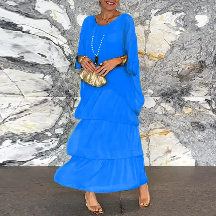 VENISA - Layered Chiffon Dress