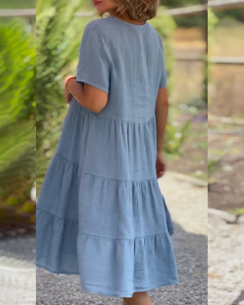 Aurora™ - Cotton Linen Dress