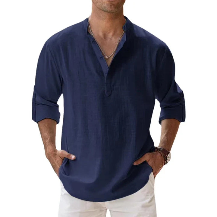 SAVINO™ – MEN'S COTTON & LINEN SHIRT