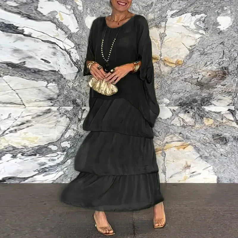 VENISA - Layered Chiffon Dress