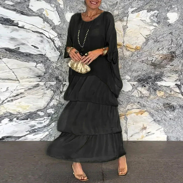 VENISA - Layered Chiffon Dress