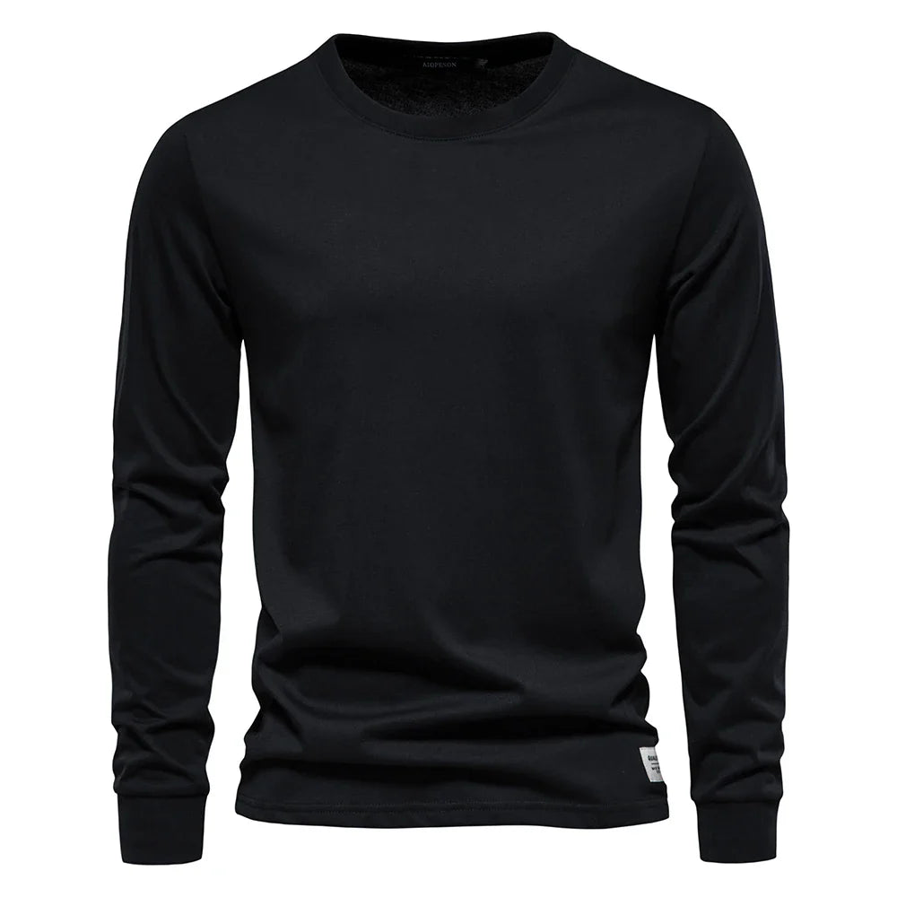 LURO™ – MEN'S LONG-SLEEVE T-SHIRT 100% COTTON