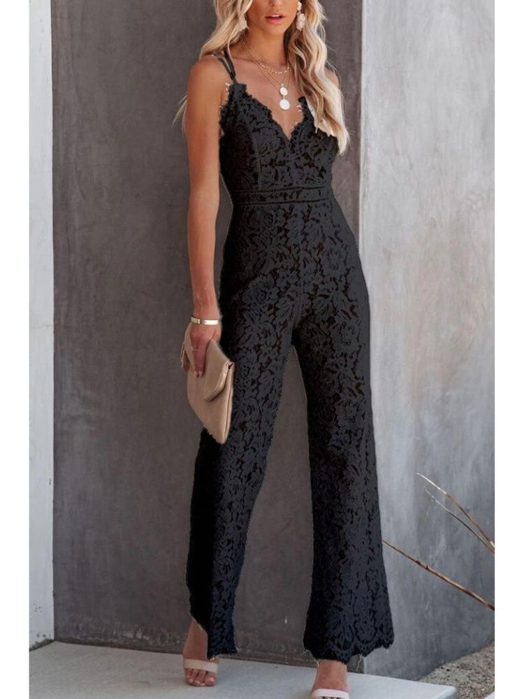 SERA™ | Floral Lace Elegance Jumpsuit