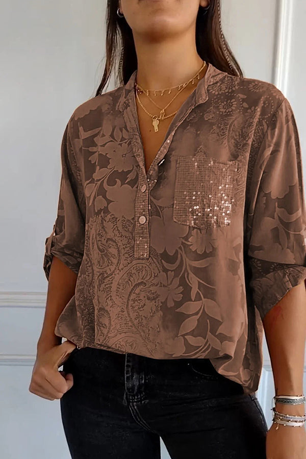 MAINA | Elegant Sequin Top