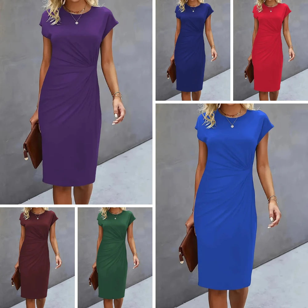 Jovix - Casual round neck dress