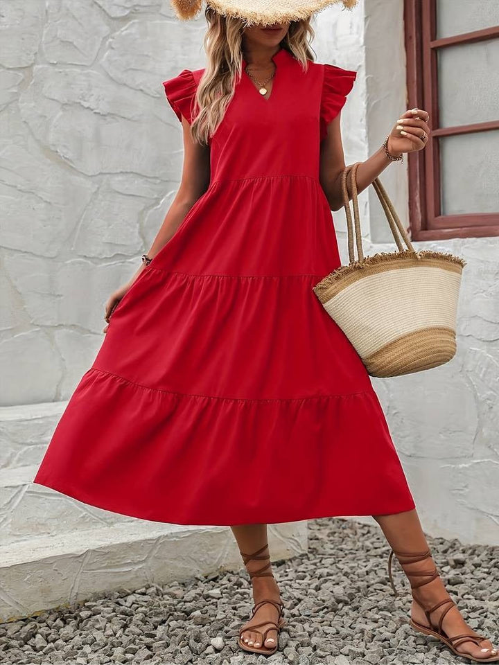 Labella - Elegant summer dress with ruffled sleeves