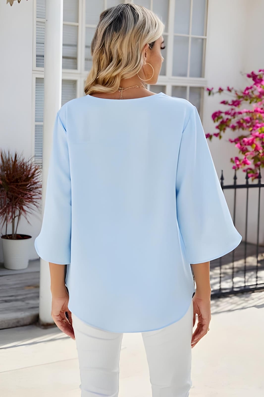 KATARINE | V-NECK BLOUSE