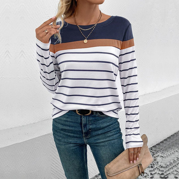 Ayana | Premium Striped Casual - Long Sleeve Vintage Women's Top